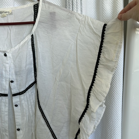 Althea loose boho style blouse with billowy loose sleeves - Picture 3 of 6